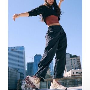 Free People FP Movement Mesmerize Me Pants in Black Size XS $108 Retail NWT